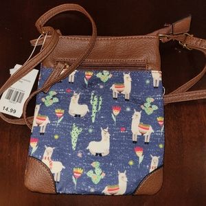 Llama crossbody bag